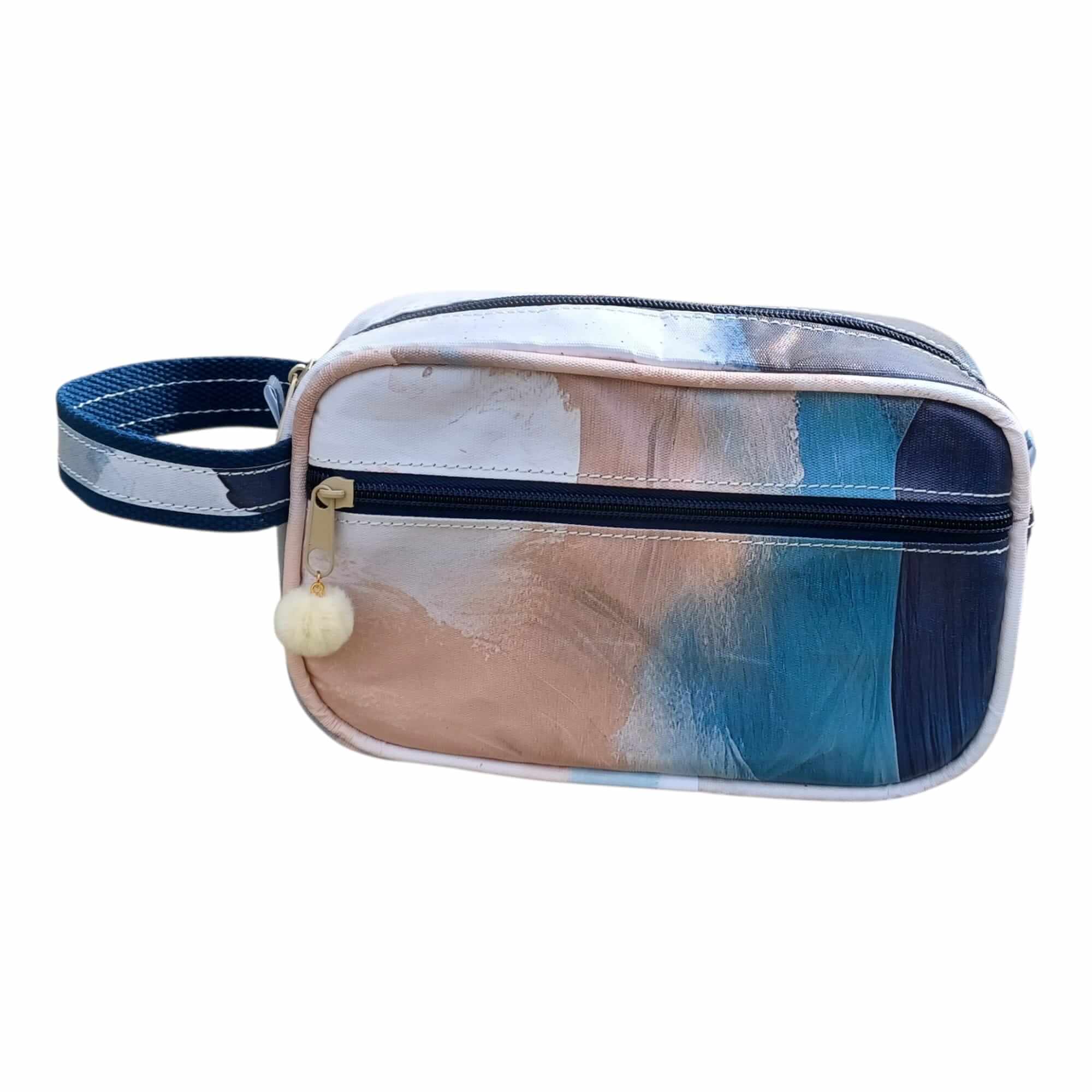 Neceser Planeta - Tela Impermeable Combinada Azul