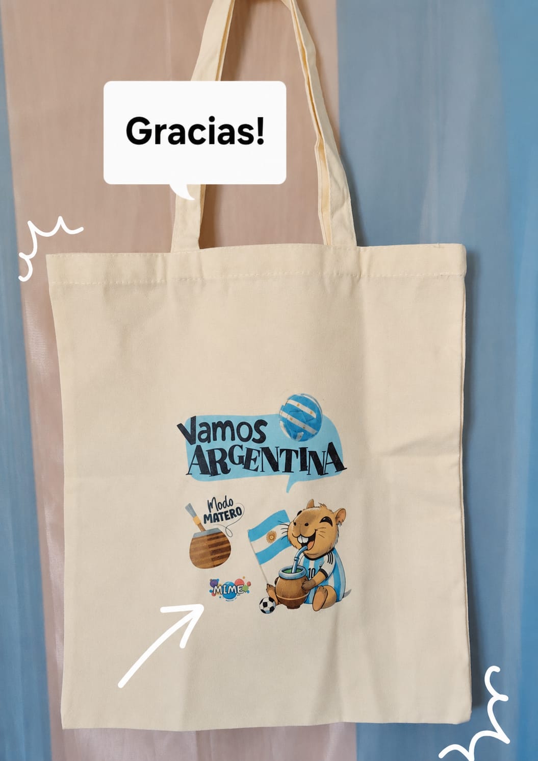 Tote bag Vamos Argentina